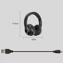 P68 Bluetooth 5.0 foldable wireless headphones in black, a wireless bluetooth headset for gaming headset price in Pakistan shoppers
