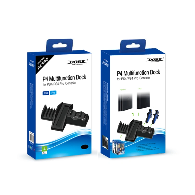 DOBE TP4-837 charging and cooling stand with PS4 Pro console