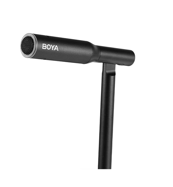 BOYA BY-CM1 USB desktop microphone on a tilting stand