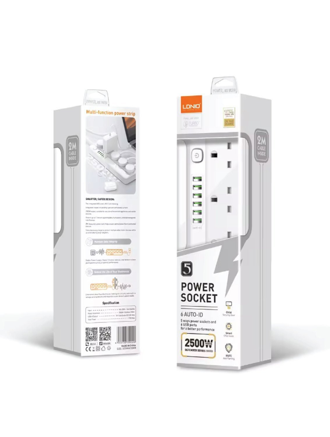 LDNIO SC5614 power strip 5 outlets 6 USB price in Pakistan