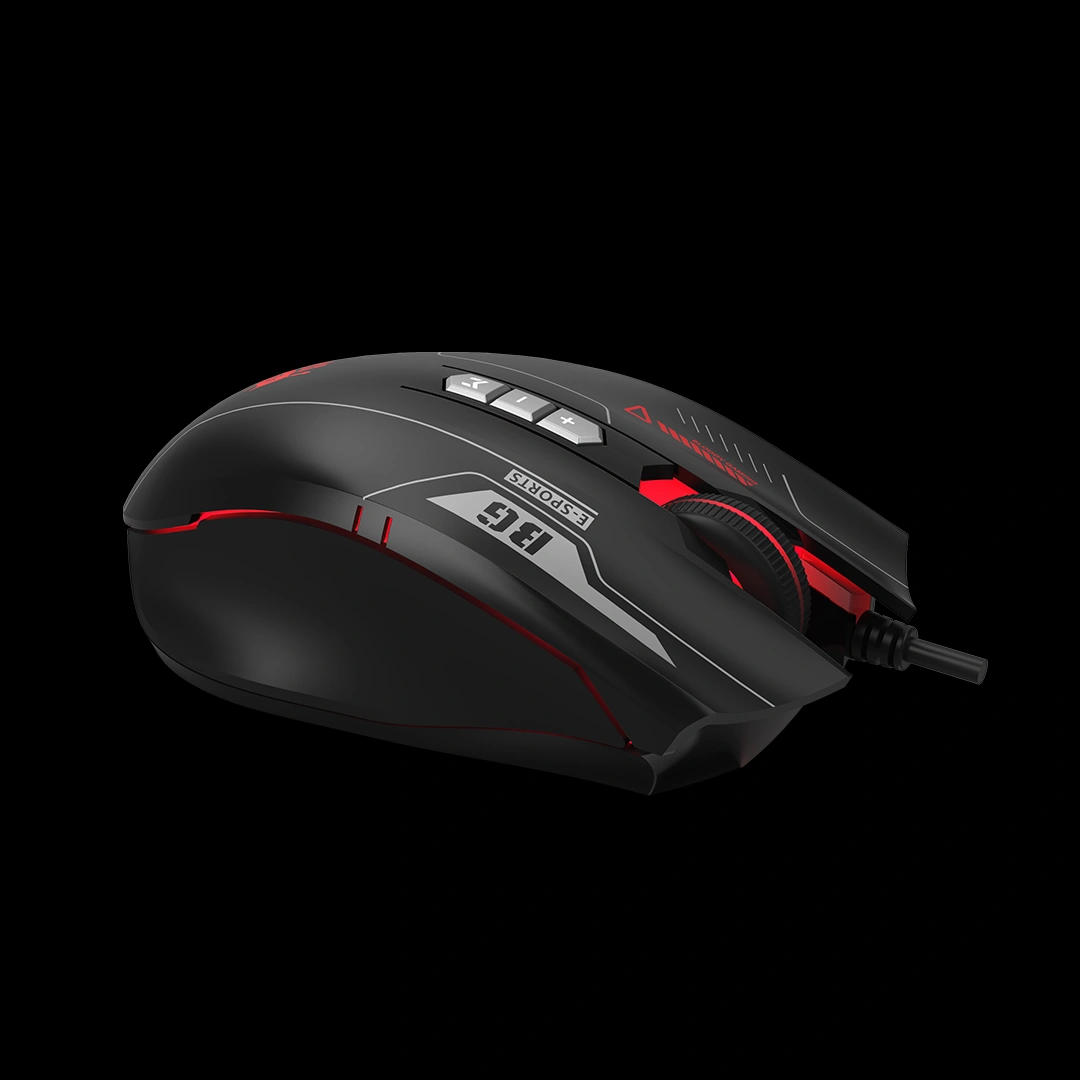 ES7 RGB esports gaming mouse with RGB lighting and programmable buttons