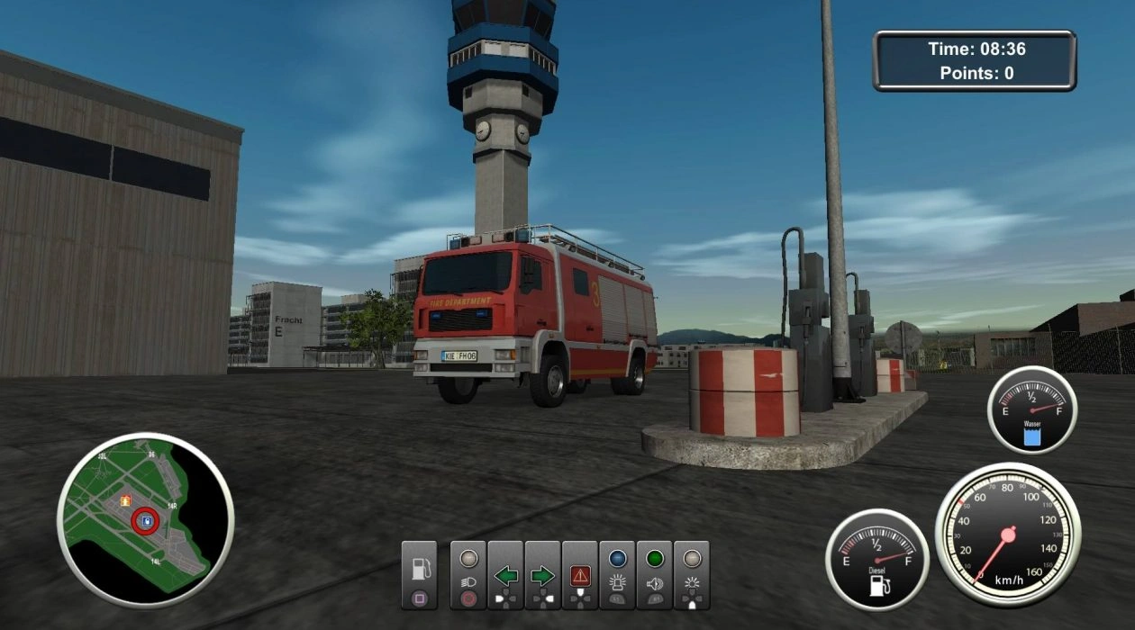 Firefighters Airport Fire Department PS4 used game cover art