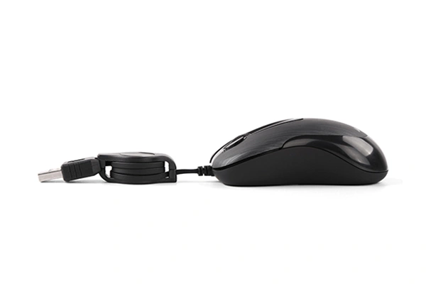 A4Tech N-60F mini wired mouse with retractable cable, affordable gaming mouse price in Pakistan