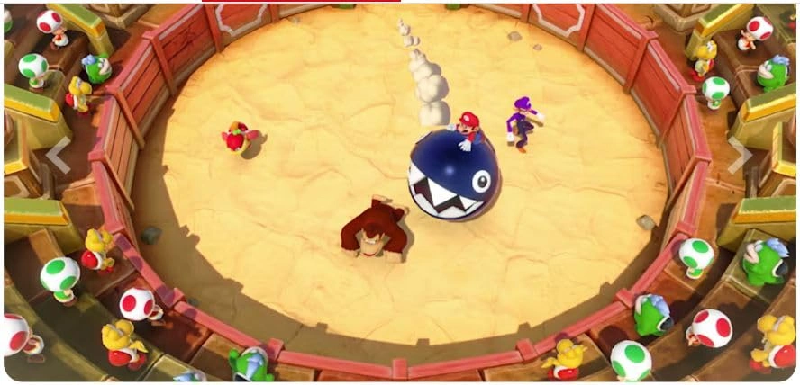 Super Mario Party Nintendo Switch game box cover Mario Party Nintendo Switch board game 4-player gameplay