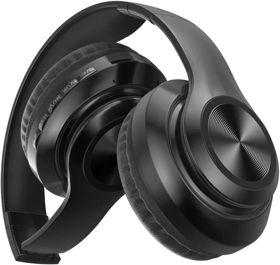 P68 Bluetooth 5.0 foldable wireless headphones in black, a wireless bluetooth headset for gaming headset price in Pakistan shoppers