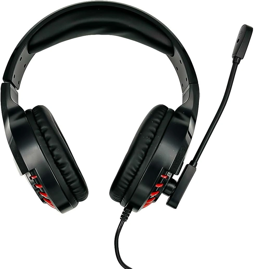 Awei ES-770i wired gaming headset with red LED light and rotatable microphone, gaming headset price in Pakistan