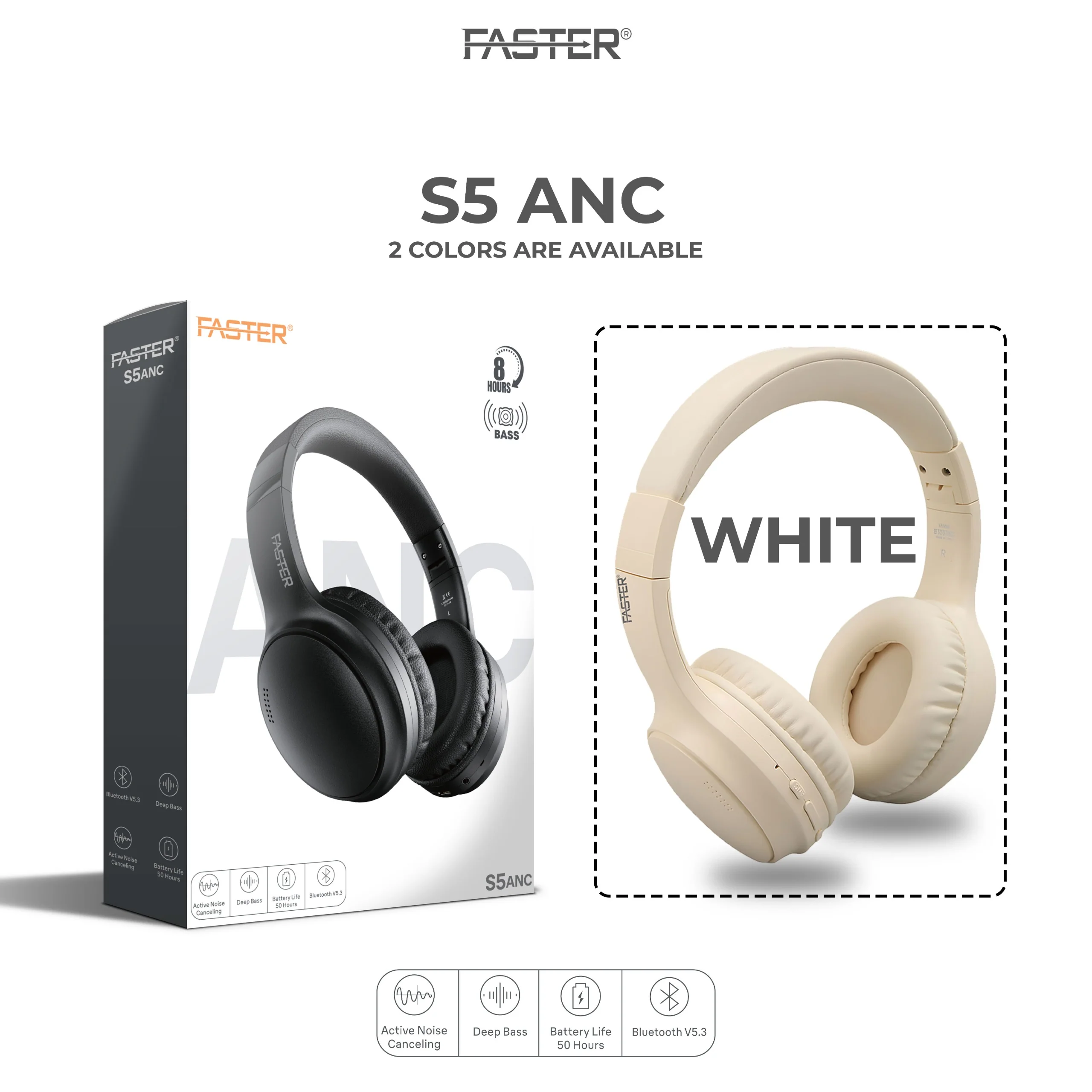 Faster Bluetooth Headphone Over Ear