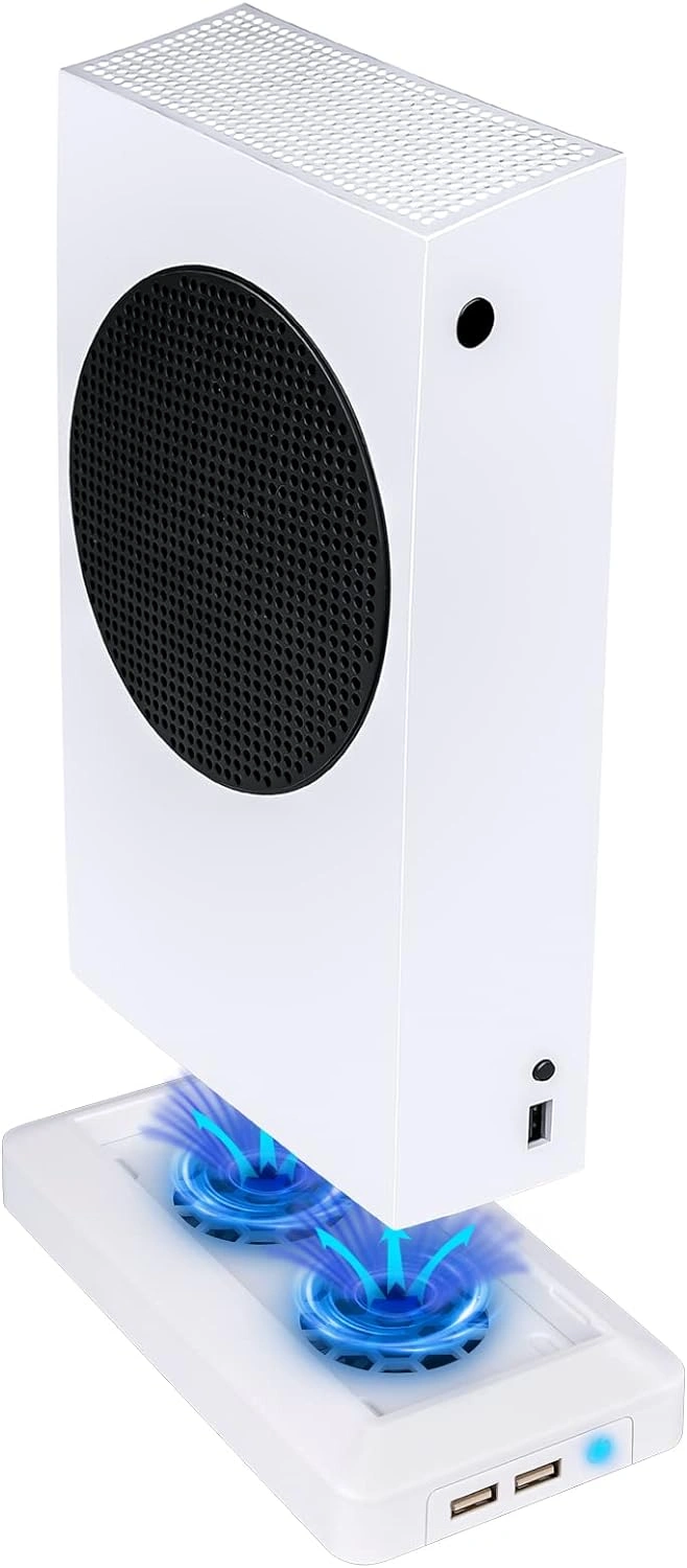 Xbox Series S cooling fan USB external cooler mounted on console