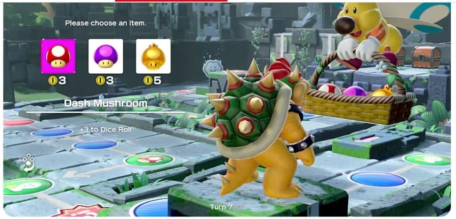 Super Mario Party Nintendo Switch game box cover Mario Party Nintendo Switch board game 4-player gameplay