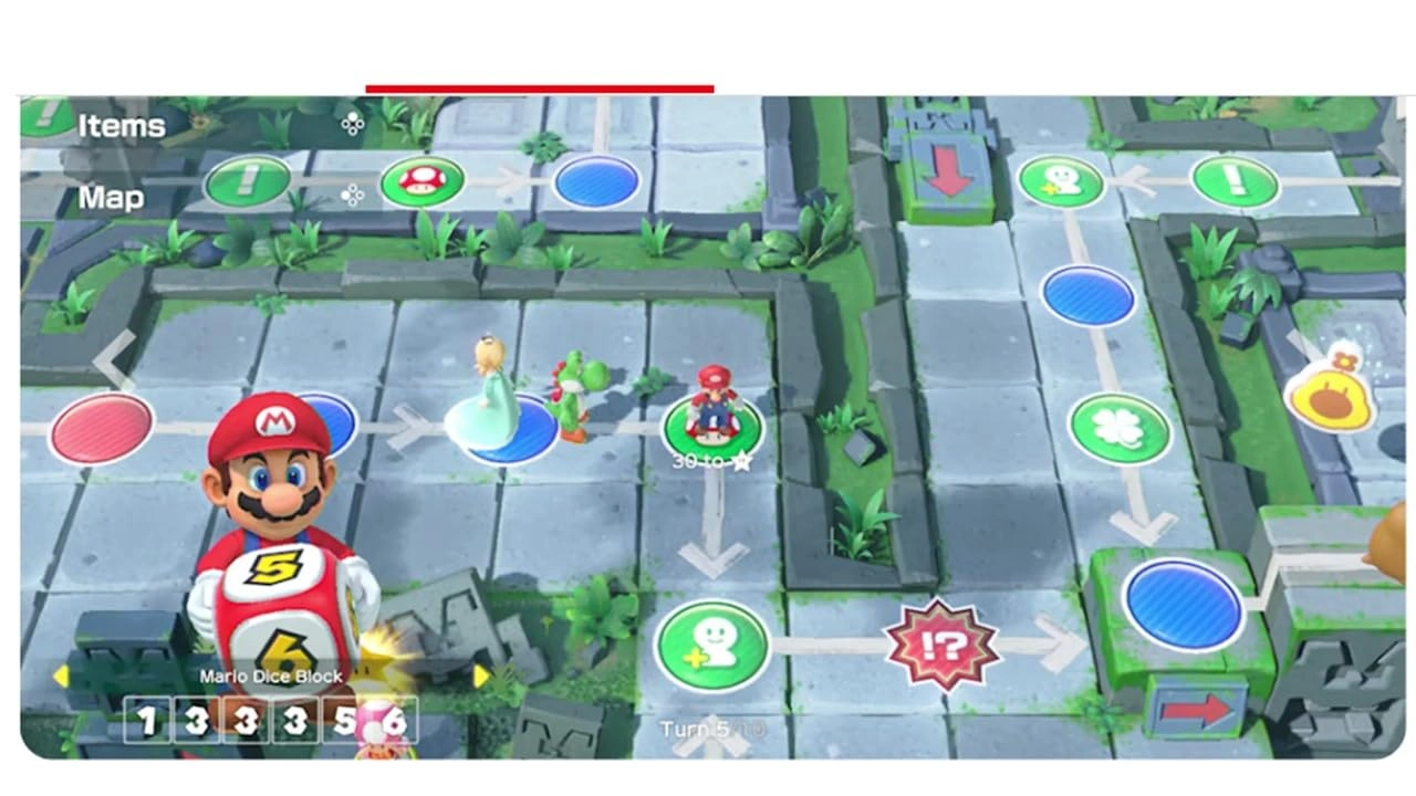 Super Mario Party Nintendo Switch game box cover Mario Party Nintendo Switch board game 4-player gameplay