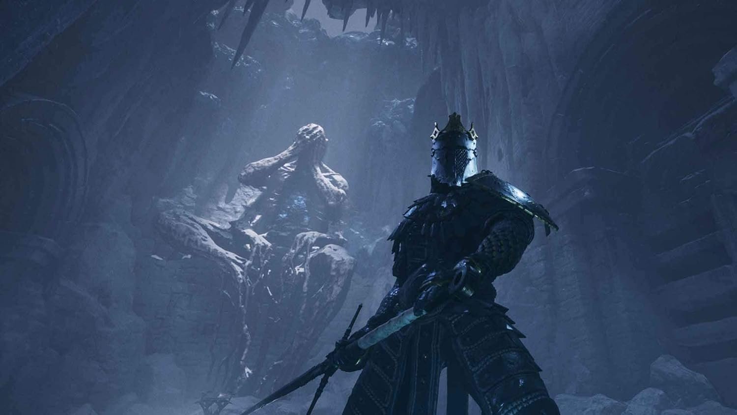 Mortal Shell Enhanced Edition PS5 Deluxe Set game cover showing a dark armoured warrior – soulslike RPG game available at PS5 games price in Pakistan