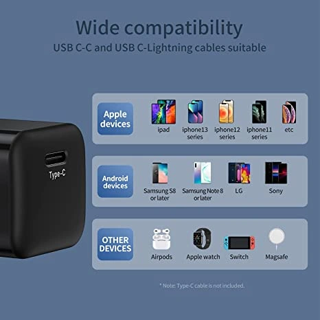 Move Speed PD20W Mini Type C charger wall adapter