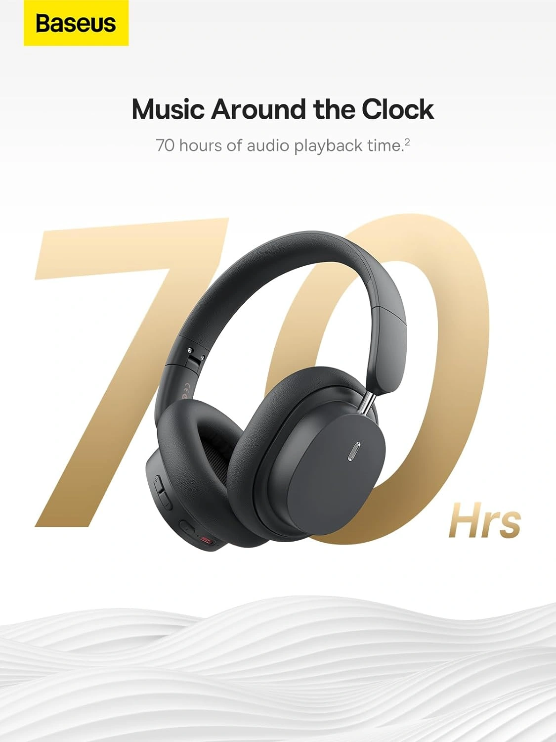 Baseus Wireless Headphone with Microphone
