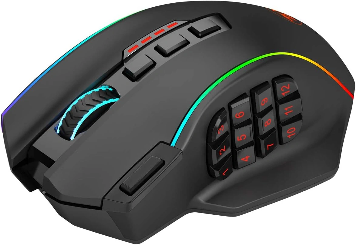 Redragon M901 wireless gaming mouse with RGB lighting, best wireless gaming mouse in Pakistan