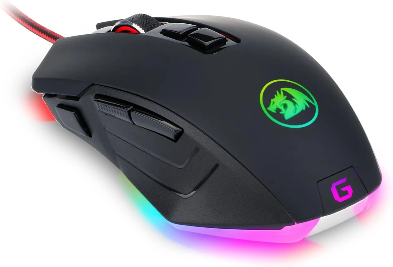 Redragon M715 RGB MMO gaming mouse with 8 programmable buttons