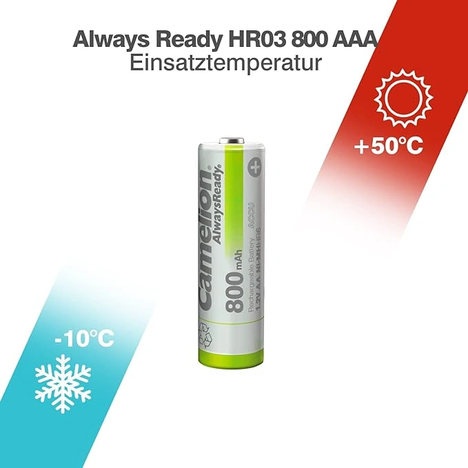 Camelion Always Ready HR6 AA 800mAh rechargeable battery pack