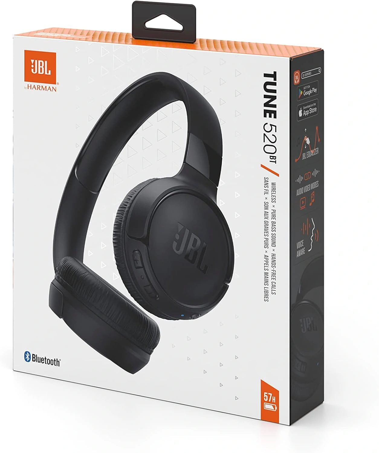 JBL Tune 520BT Wireless Bluetooth On Ear Headphone Black