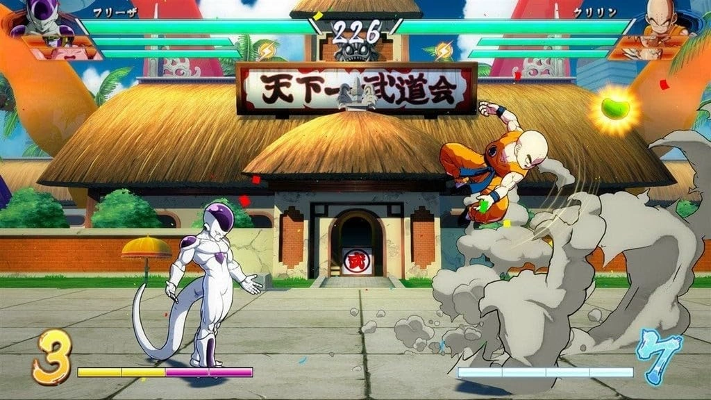 Dragon Ball FighterZ Nintendo Switch game box featuring Goku in Super Saiyan form ready to fight