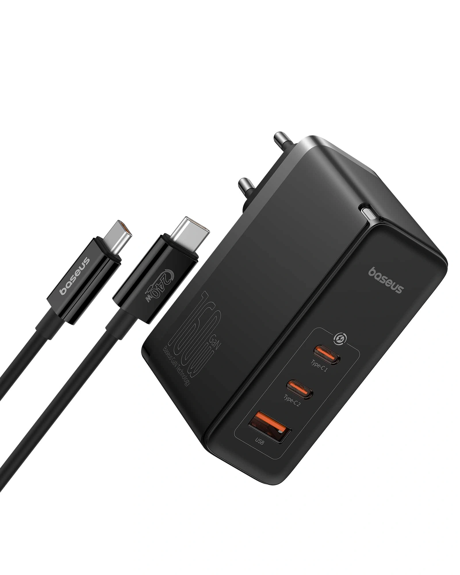 Baseus-GaN5-Pro-160W-Charger-EU-Black Baseus-Fast-Charger-2C-U-USB-C-Charger 