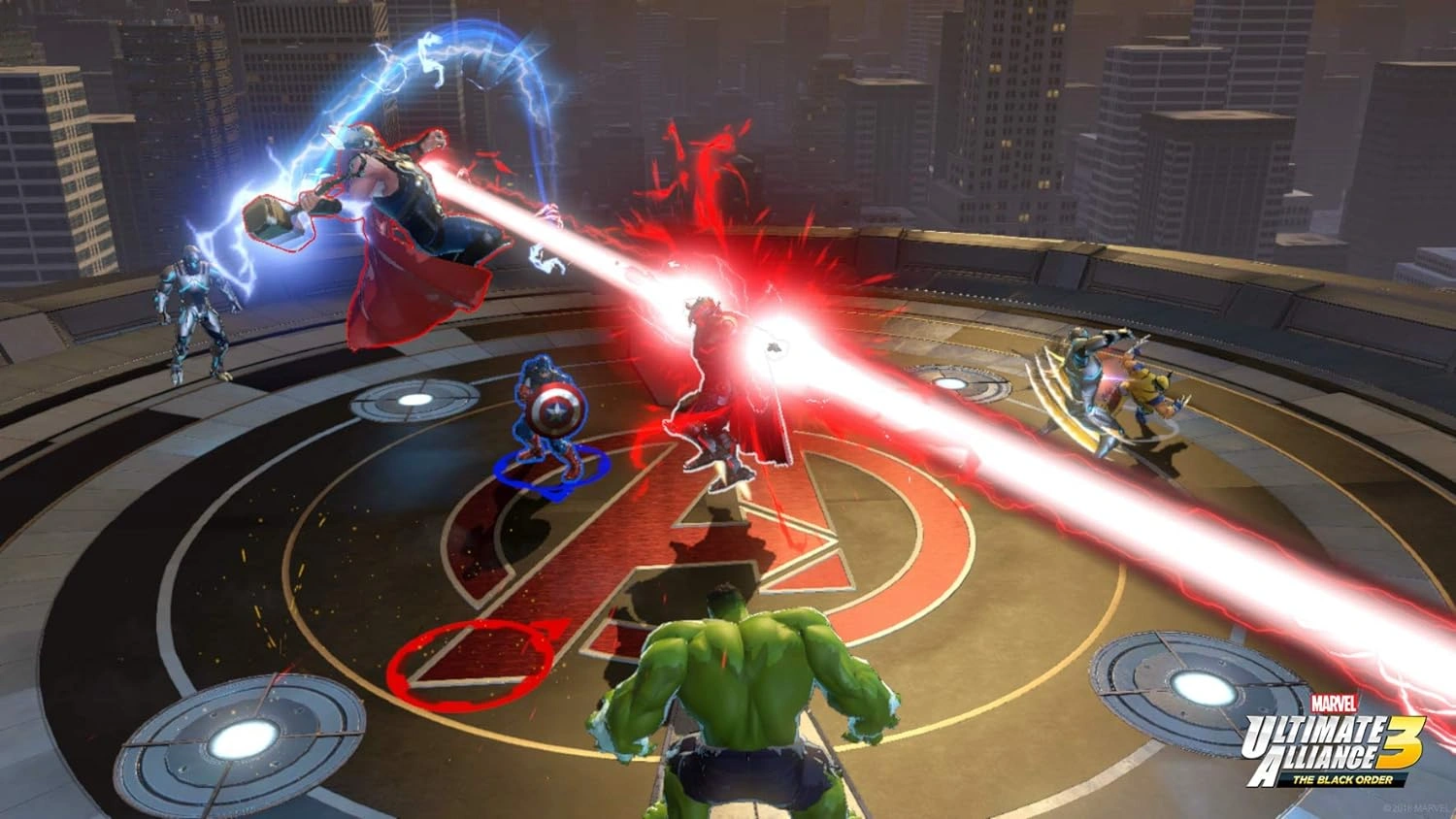 Marvel Switch game Ultimate Alliance 3 disc close up