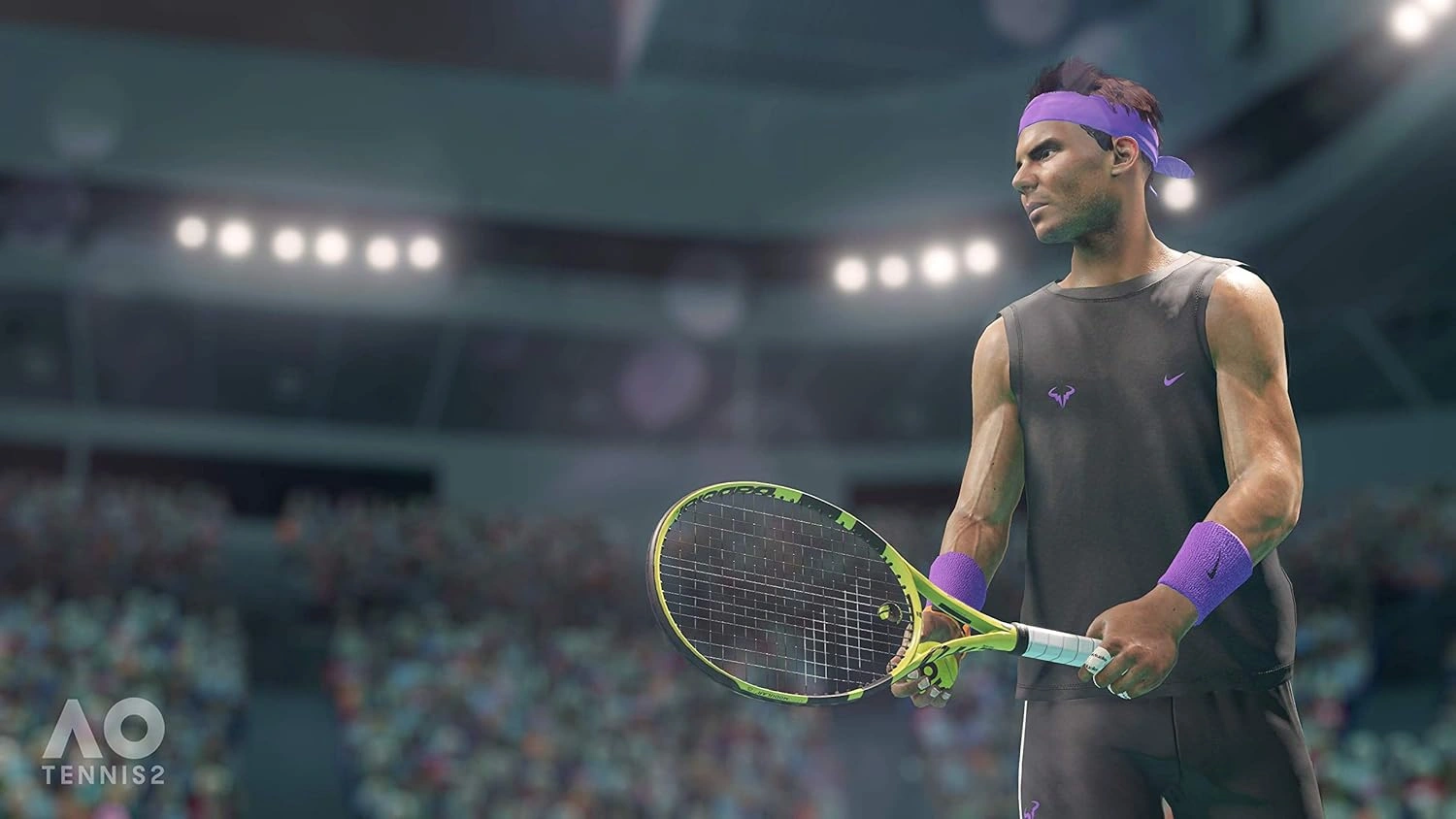 AO Tennis 2 Nintendo Switch game box showing a tennis player at the Australian Open court