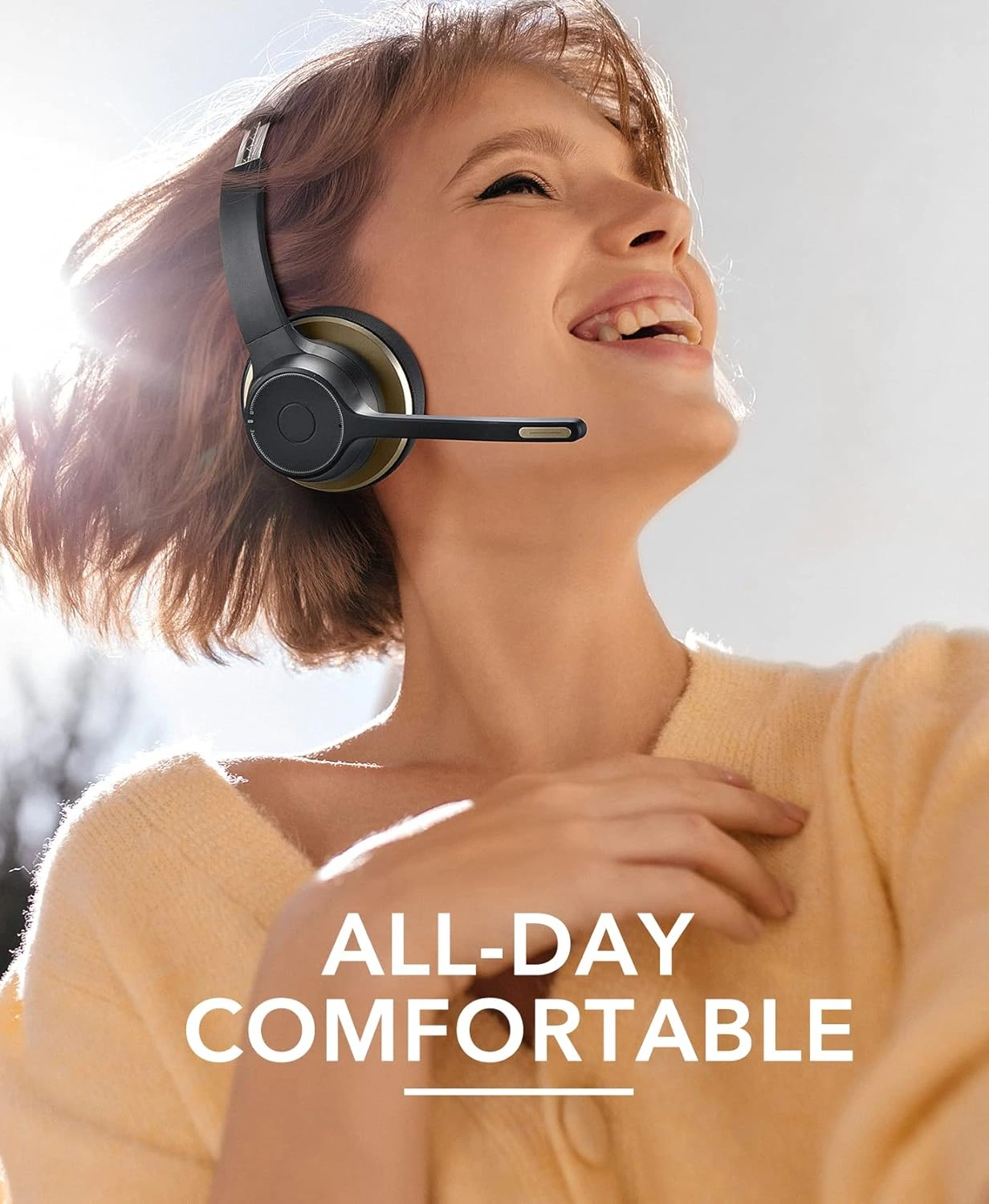 Soucrisp Wireless Headset with microphone for PC, a noise cancelling headset and bluetooth headset for gaming headset price in Pakistan shoppers