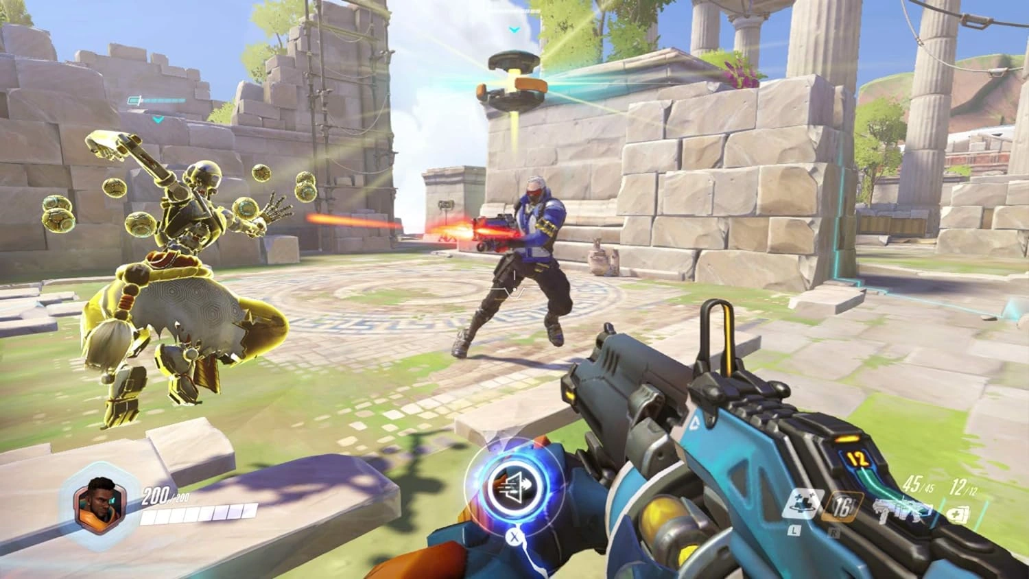 Overwatch Legendary gameplay screenshot team battle