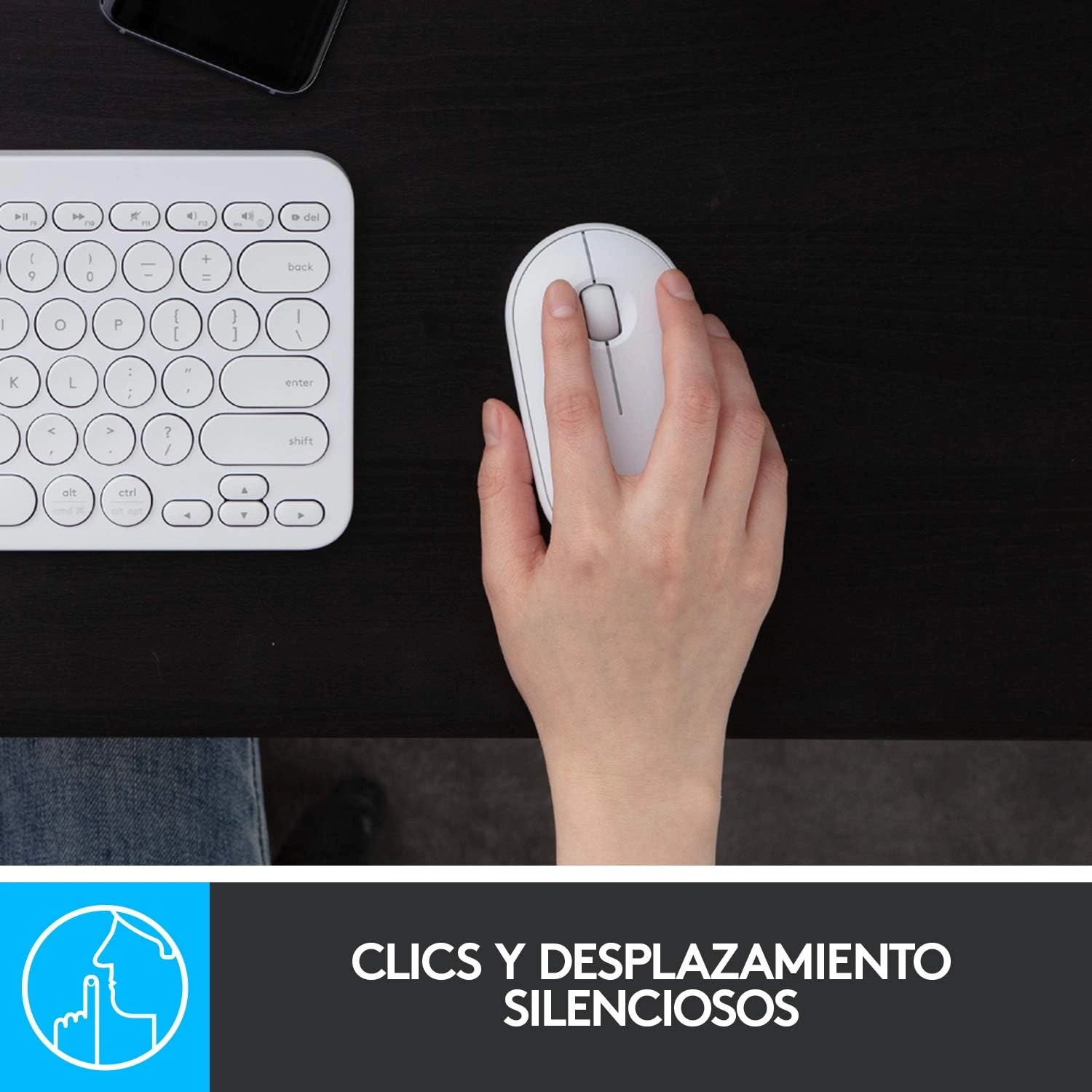 Logitech Pebble M350 Wireless Mouse with Bluetooth or USB - Silent, Slim Computer Mouse - Off White (Renewed)