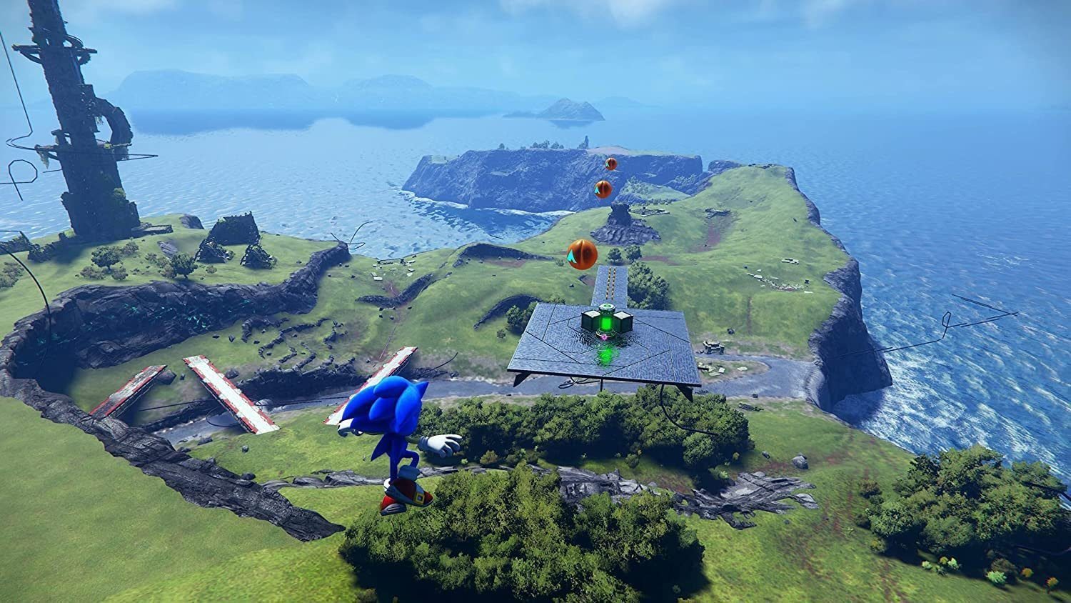 Sonic Frontiers PS5 game cover showing Sonic running across Starfall Islands – open-world Sonic adventure game at best PS5 games price in Pakistan