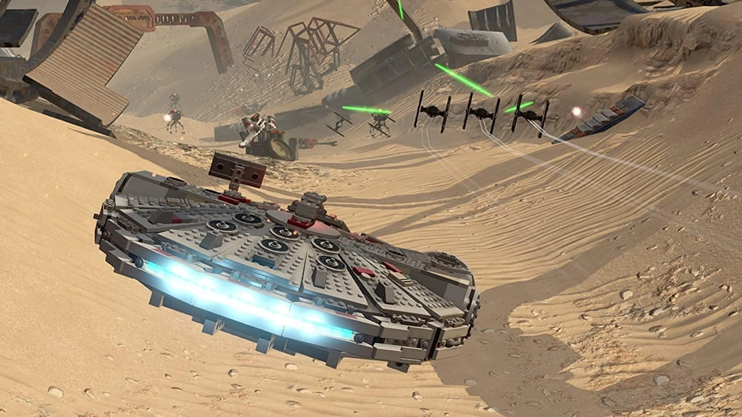 LEGO Star Wars Game Xbox One gameplay screenshot Rey and Finn