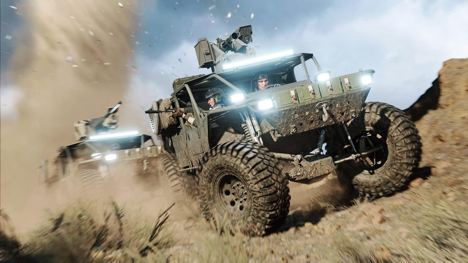 Battlefield 2042 PS5 game cover showing soldiers in a futuristic warzone – FPS shooter game and top PS5 online game at great PS5 games price in Pakistan