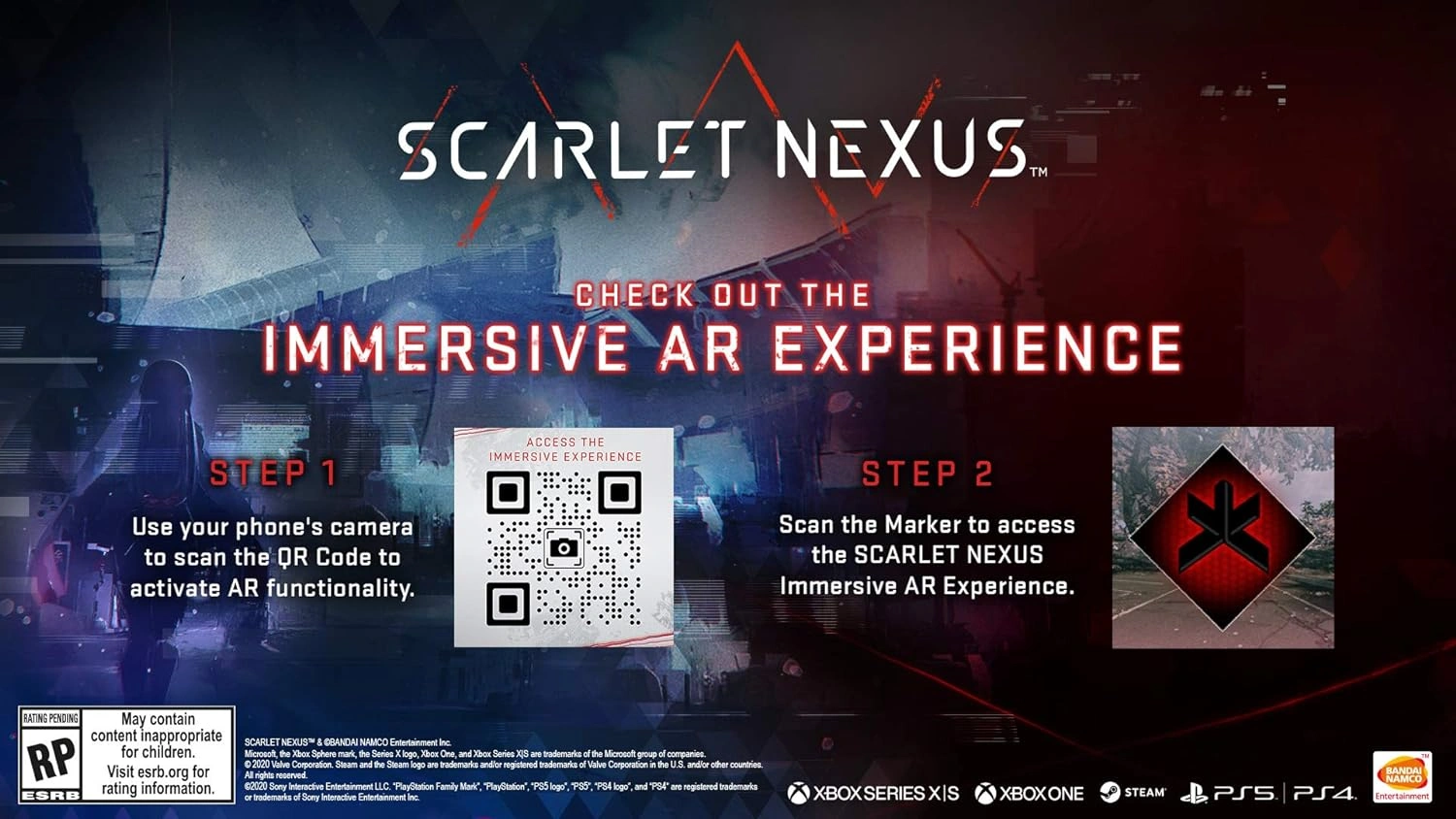 Scarlet Nexus PS5 game cover – anime action RPG for PlayStation 5
