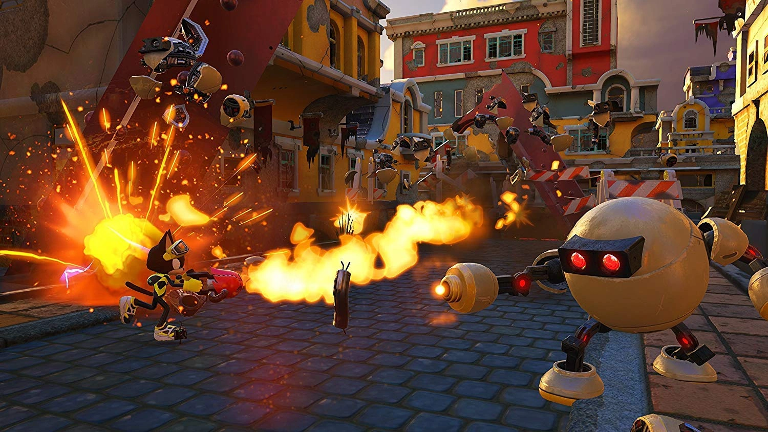 Sonic Forces Nintendo Switch game box showing Modern Sonic running at high speed through a ruined city