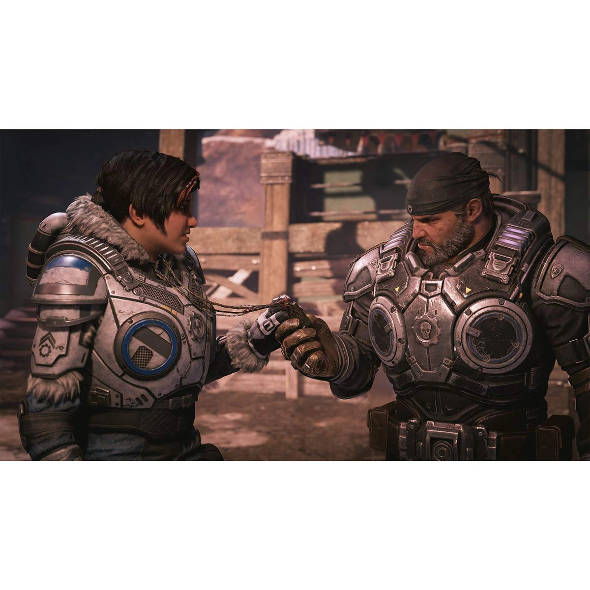 Gears of War 5 Xbox One box art featuring Kait Diaz