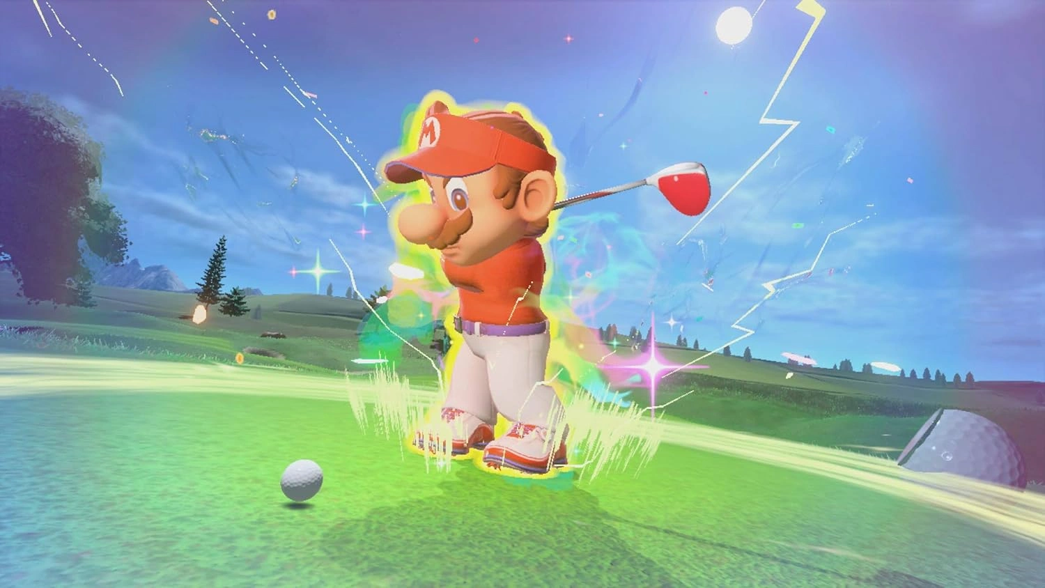 Mario Golf Super Rush Nintendo Switch game box cover Mario Golf Switch gameplay Speed Golf mode characters running