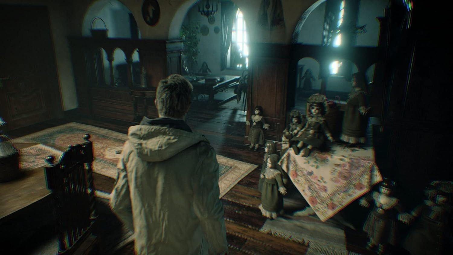 Resident Evil Village Gold Edition PS5 game cover showing Ethan Winters in a dark village – horror survival game and one of the best PS5 horror games at PS5 games price in Pakistan