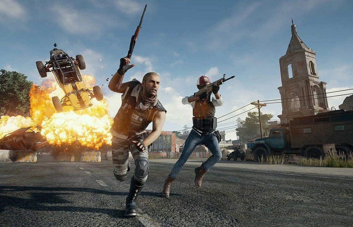 PUBG PlayStation 4 game disc cover, battle royale shooter