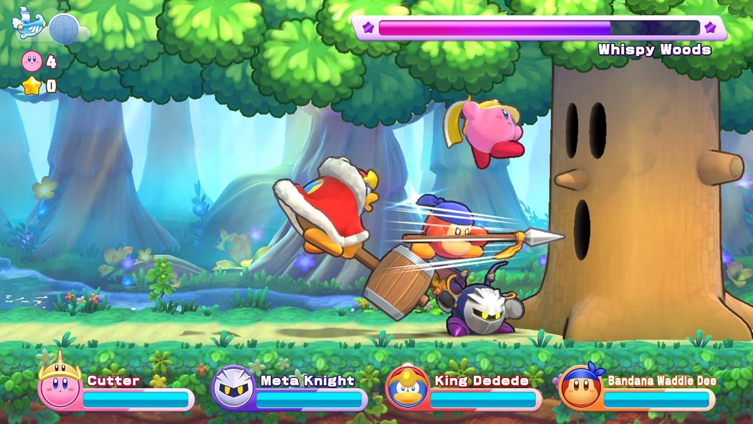 Kirby Dream Land Switch 4-player co-op gameplay Nintendo