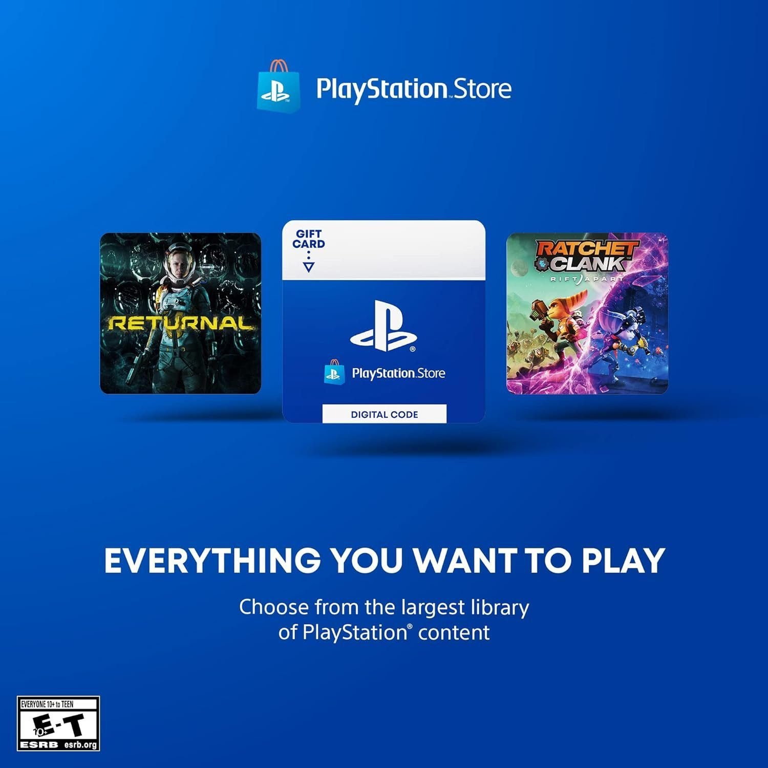 $100 PlayStation Store gift card digital code box art