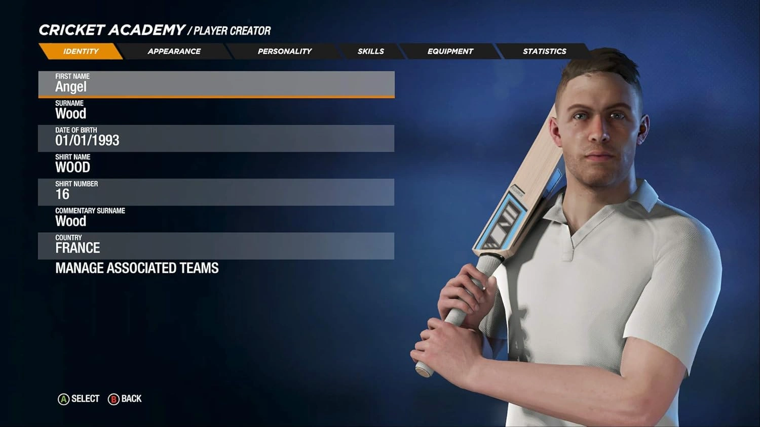 Cricket 19 Nintendo Switch game box showing a cricketer batting with stadium crowd in the background