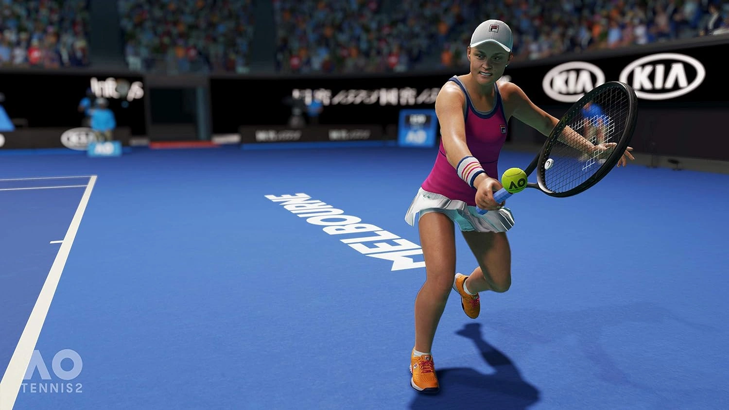 AO Tennis 2 Nintendo Switch game box showing a tennis player at the Australian Open court