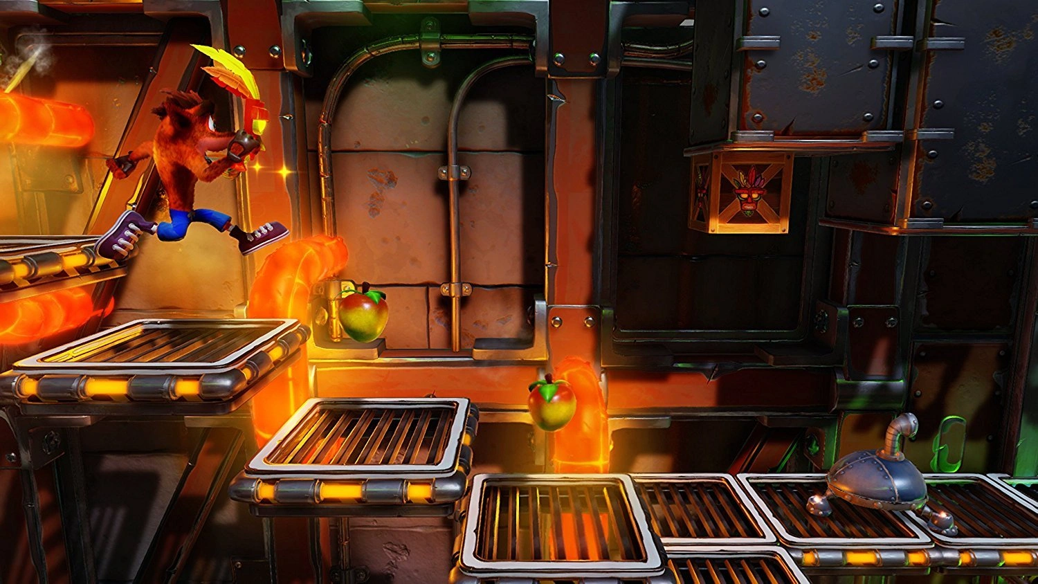 Crash Bandicoot N Sane Trilogy Nintendo Switch game box showing Crash Bandicoot running through a jungle temple