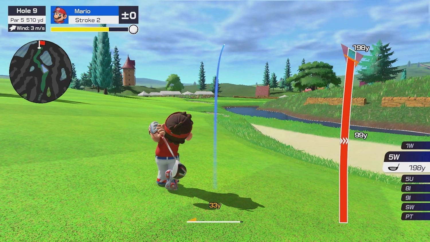 Mario Golf Super Rush Nintendo Switch game box cover Mario Golf Switch gameplay Speed Golf mode characters running