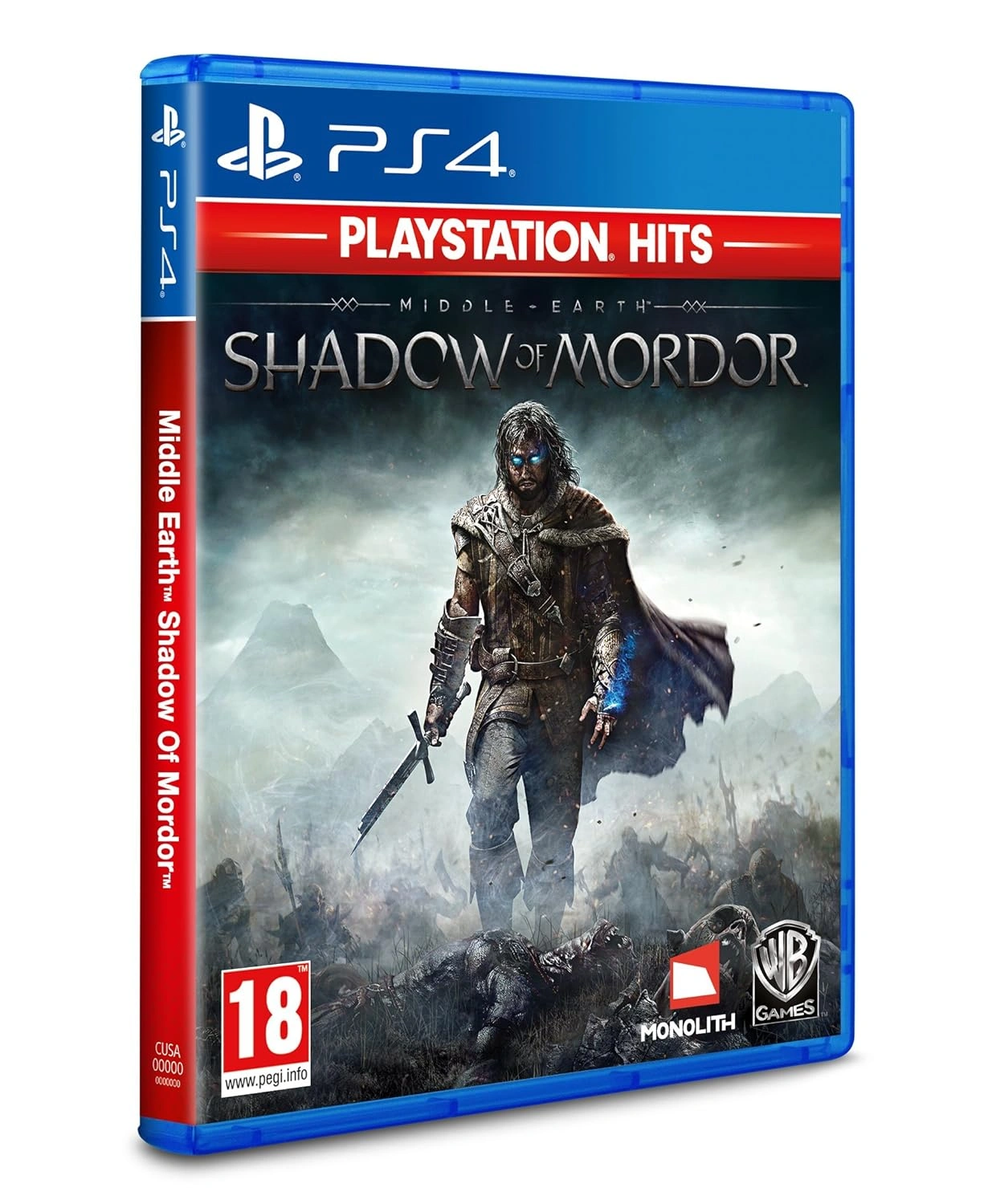  Shadow of Mordor PS4 game case used copy front cover