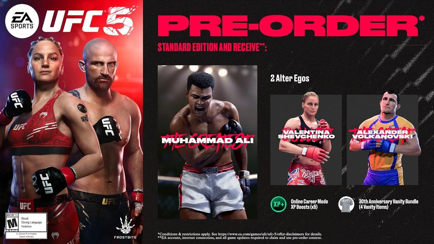 EA Sports UFC 5 PS5 game cover – MMA fighting game for PlayStation 5