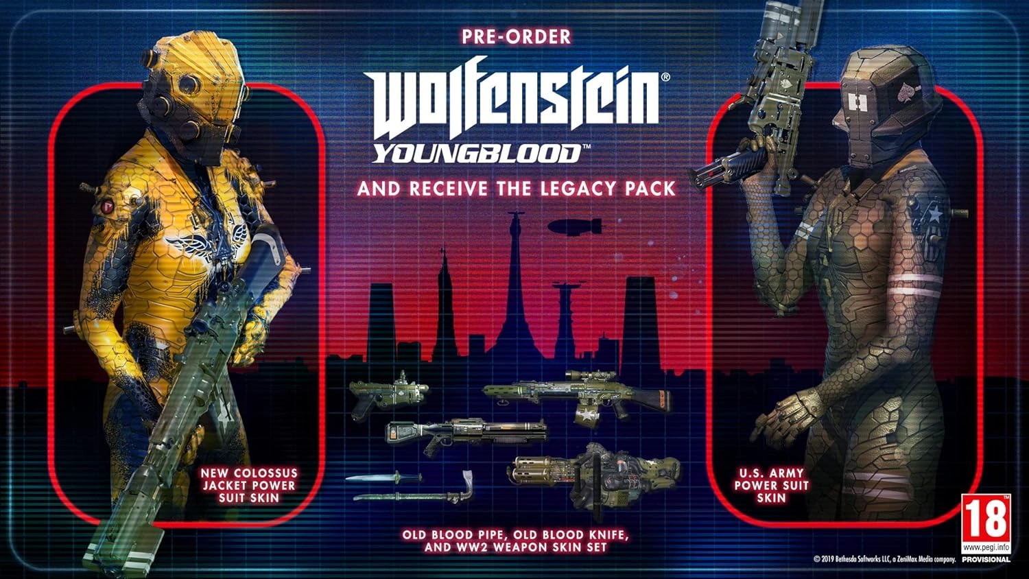 Wolfenstein Youngblood Deluxe Edition PS4 back cover details