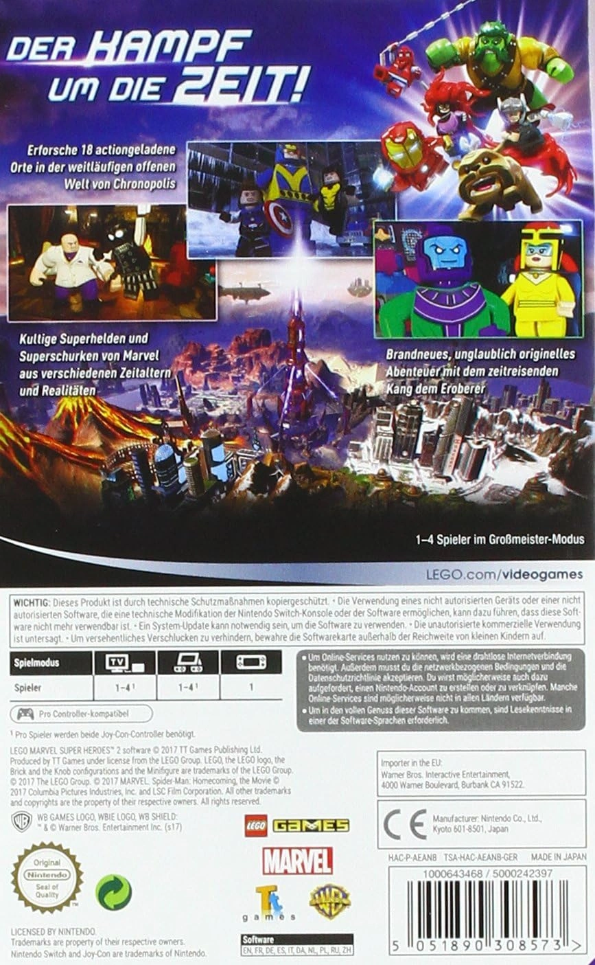  LEGO Marvel 2 Switch used Pakistan price front cover close up