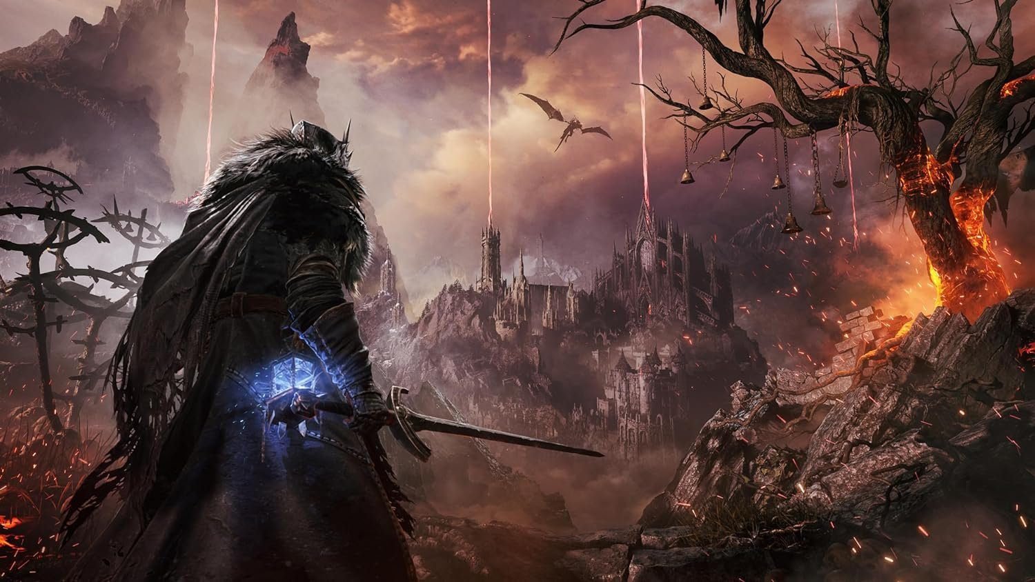 Lords of the Fallen Deluxe Edition PS5 game cover featuring dark fantasy knight in the Umbral realm - Lords of the Fallen PS5 RPG Action Game