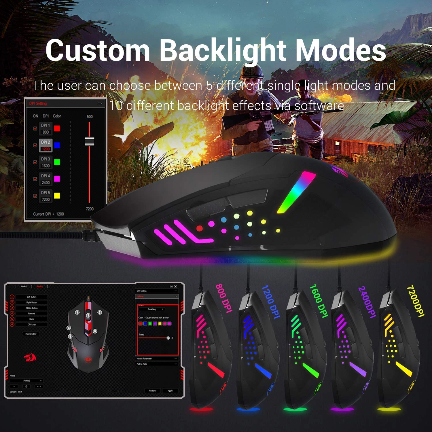 Redragon M601 Centrophorus RGB gaming mouse price in Pakistan