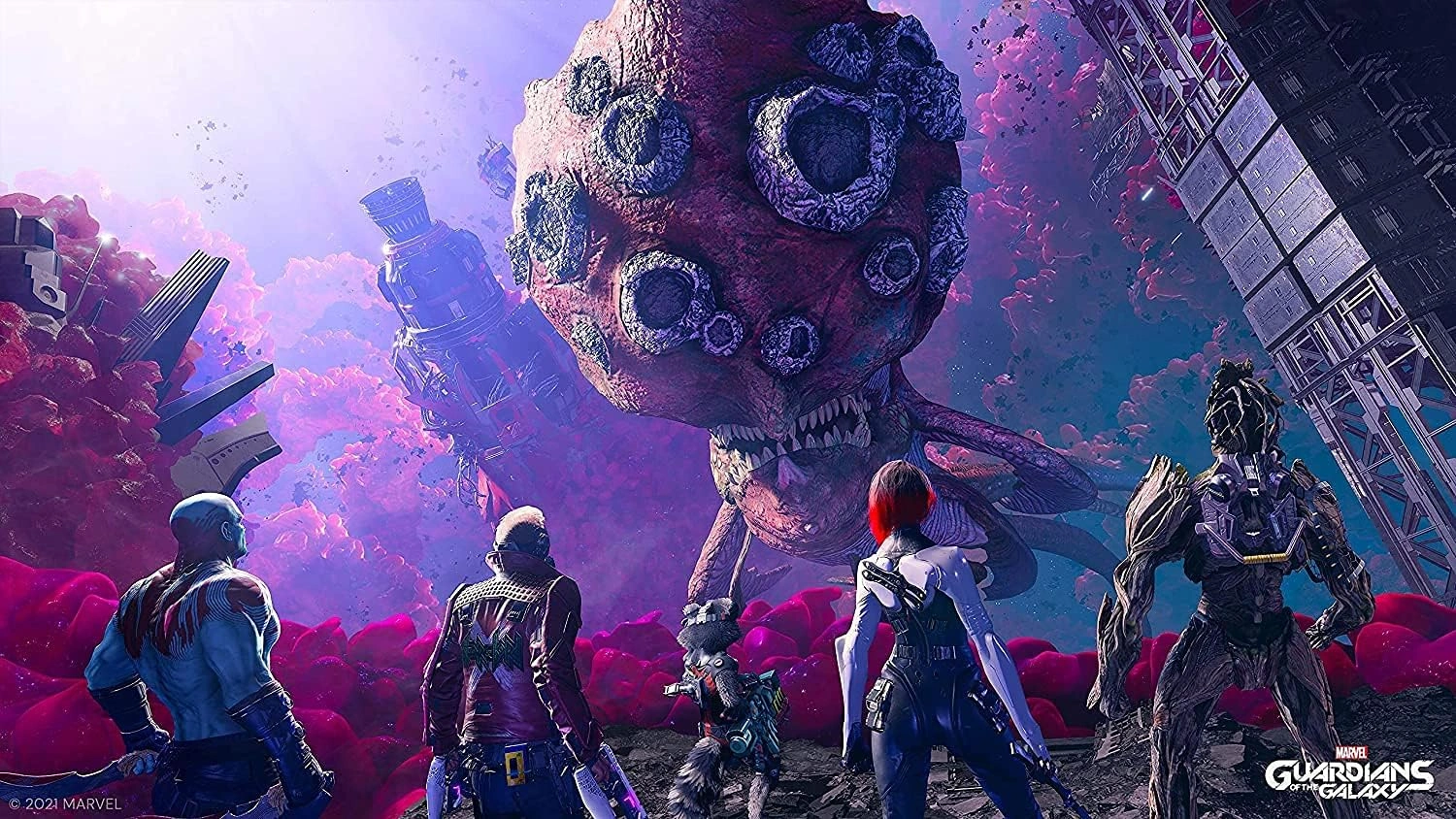 Marvel's Guardians of the Galaxy PS5 game case, used copy for sale in Pakistan